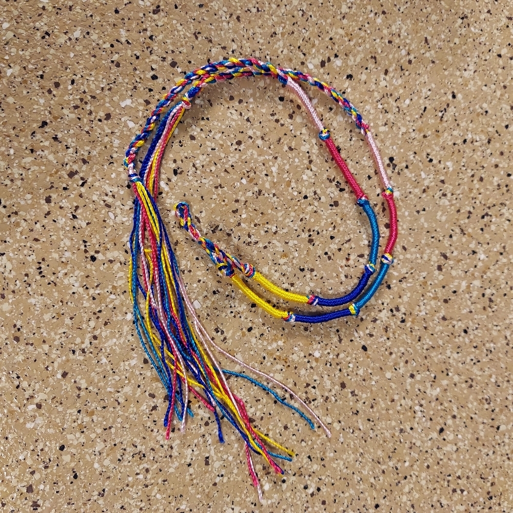Vsco friendship bracelets woven string adjustable